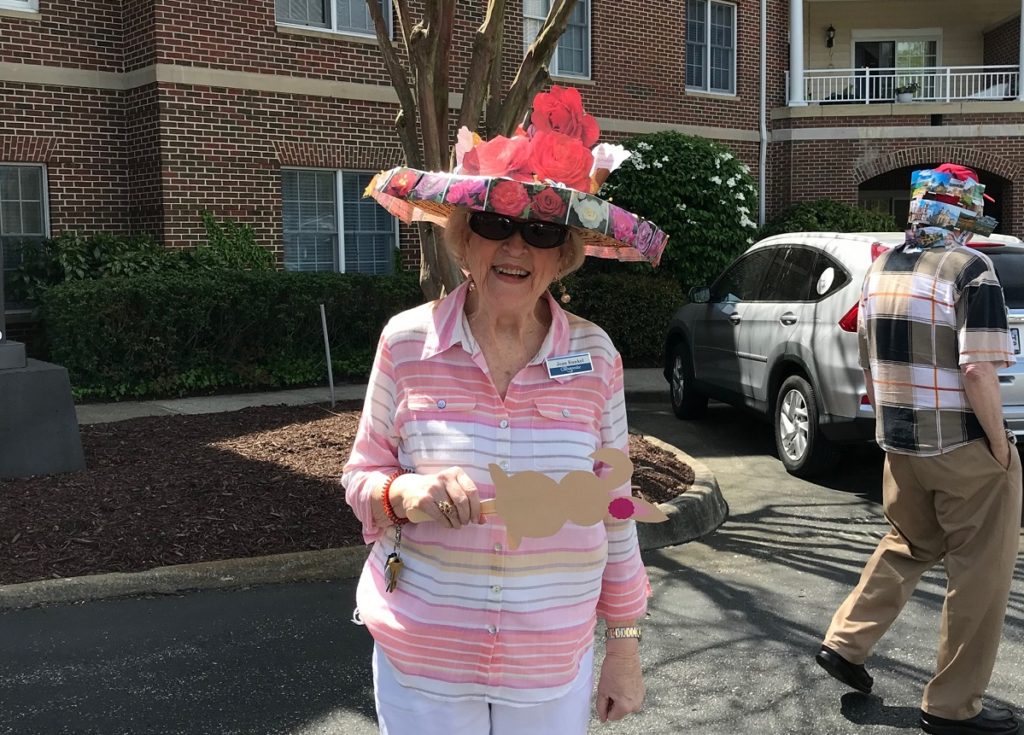 senior resident celebrate Easter parade