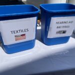 Donatation Bins at The Earth Day Event The Chesapeake Retirement Community