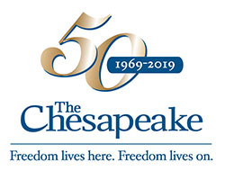 50th Anniversary logo at The Chesapeake
