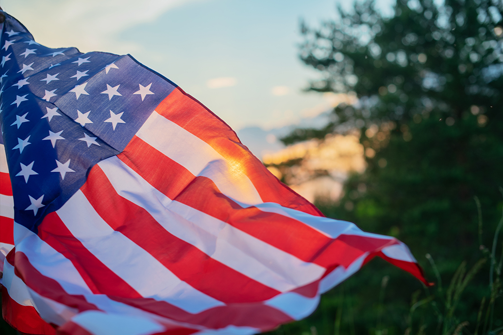 American Flag to Celebrate Veterans