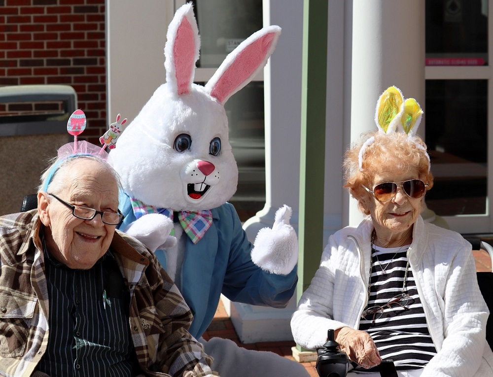Senior volunteers at Annual Bunny Hop events